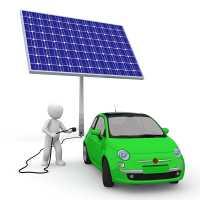 panel solar cargador coche electrico